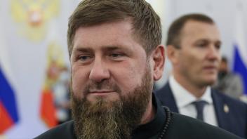 Russia Putin New Territories Accession 8287051 30.09.2022 Chechnya s regional President Ramzan Kadyrov waits before a ce