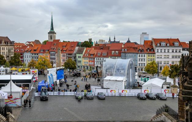 Auf dem Domplatz in Erfurt wurde der Tag der Deutschen Einheit gefeiert. Auf dem Domplatz in Erfurt wurde der Tag der Deutschen Einheit gefeiert.