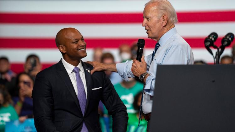 August 25, 2022, Rockville, Maryland, USA: President JOE BIDEN speaks in support of WES MOORE, Democratic nominee for th