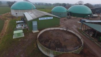 Firma Dujos (Biogasanlage) Luftbild