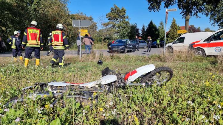 Aus bislang ungeklärter Ursache kollidierte der Motorradfahrer in Dalvers mit einem Auto.