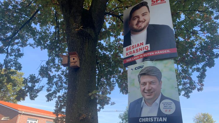 Die beiden Direktbewerber mit den meisten Stimmen in der Gemeinde Rieste waren Christian Calderone (CDU) und Besian Krasniq (SPD).  