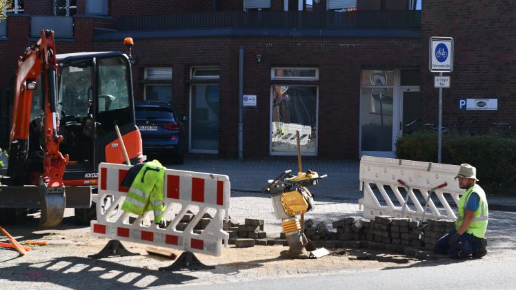 An vielen Stellen in der Lingener Innenstadt sieht es derzeit ähnlich aus: Viele Bauprojekte werden derzeit umgesetzt.