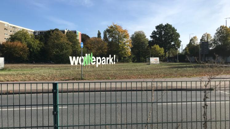 Auf diesem Areal am Wollepark ist das Delmenhorster Studentenwohnheim geplant.