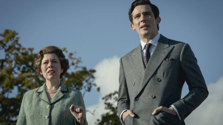 Olivia Colman, Josh O Connor, The Crown (2020) Season 4. Credit: Des Willie / Netflix / The Hollywood Archive Los Angele