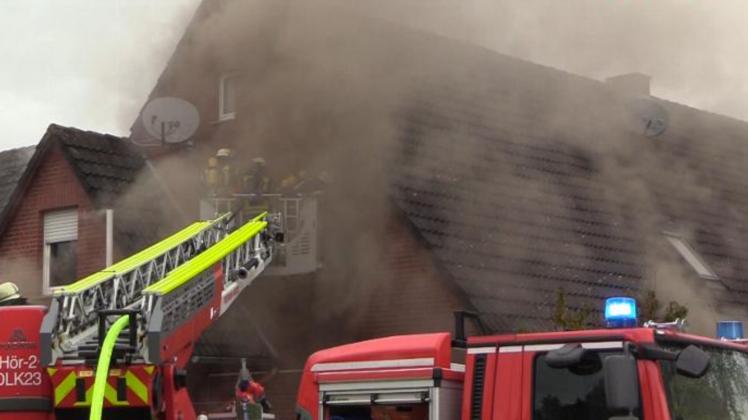 Im Keller einer Doppelhaushälfte in Hörstel/Bevergern ist am Montag, 17. Oktober, ein Feuer ausgebrochen. Die Brandursache ist noch unklar, verletzt wurde niemand.