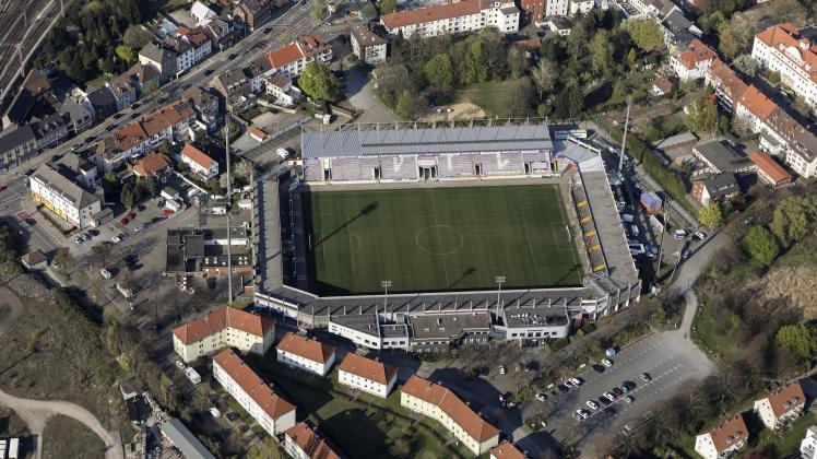 Luftbild Osnabrück: VFL Stadion, Stadion an der Bremer Brücke