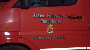 Im Einsatz waren die Feuerwehren Obenende, Untenende und Aschendorf.