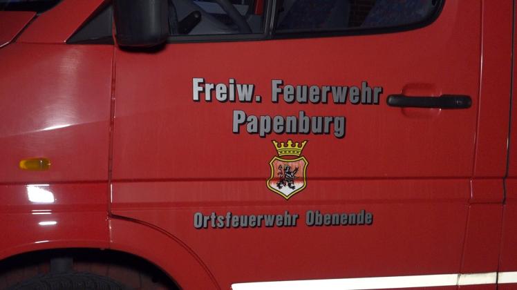 Im Einsatz waren die Feuerwehren Obenende, Untenende und Aschendorf.