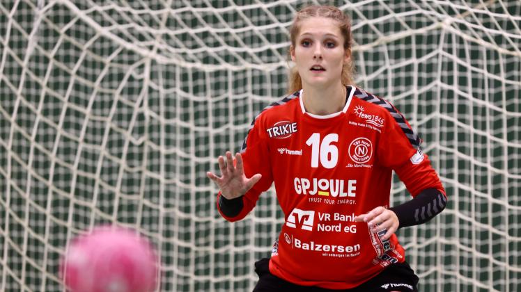Feste Größe im Tor der Nordfrauen: Lea Tiedemann spielt seit 2016 beim TSV Nord Harrislee.
