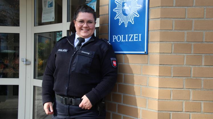 Polizeioberkommissarin Anja Gehring ist Kontaktbereichsbeamtin der Polizei für Dissen, Bad Laer, Bad Rothenfelde und Hilter, 19.10.2022