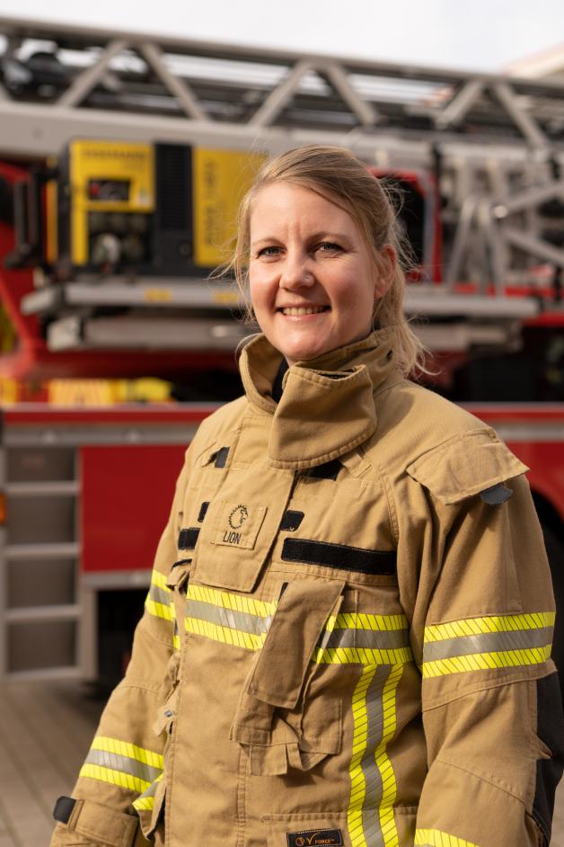 Brandmeisterin Stefanie Fokken von der Feuerwehr Bremen