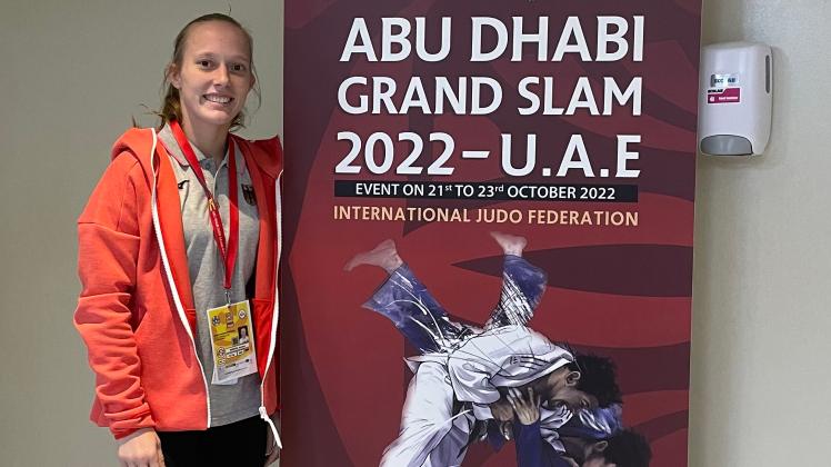 Forderte  beim Grand Slam in Abu Dhabi die zweimalige Olympia-Medaillengewinnerin Odette Giuffrida (die am Ende Bronze holte): Annika Würfel 