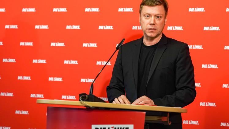 Berlin, Deutschland 24. Oktober 2022: Martin Schirdewan, Vorsitzender der Partei DIE LINKE auf einer Pressekonferenz zu