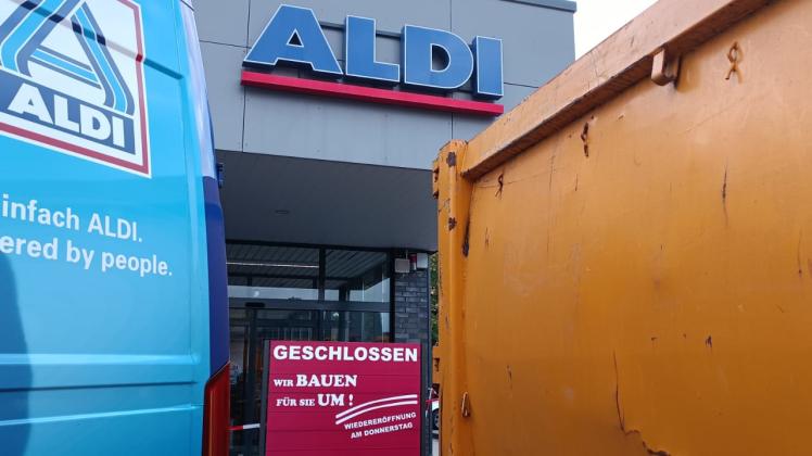 Seit Samstagabend war der Aldi-Markt an der Hasebrinkstraße in Meppen wegen Renovierung geschlossen. Am Donnerstag öffnet er wieder.