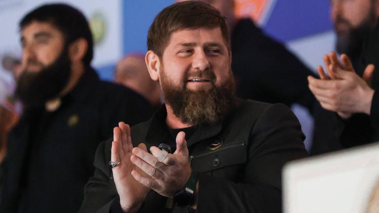 Russia. Grozny. OCTOBER 7, 2022. Chechnya s Head Ramzan Kadyrov (C) attends a judo competition during a ceremony to ope
