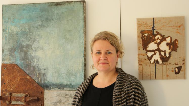 Anja Badners, Künstlerin aus Pinneberg, stellt in der Galerie Uhlig in Rellingen aus