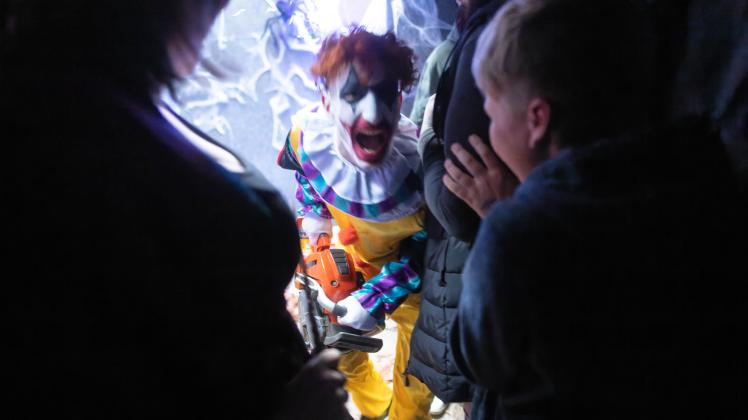 So hoch war der Gruselfaktor im Geister-Sägewerk Das Horror Sägewerk in der Mühle Amanda in Kappeln - 28.10.2022 - Foto Marcus Dewanger