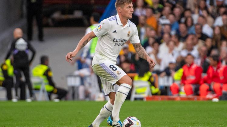 Sport Bilder des Tages Toni Kroos of Real Madrid in action during the Spanish league football match between Real Madrid