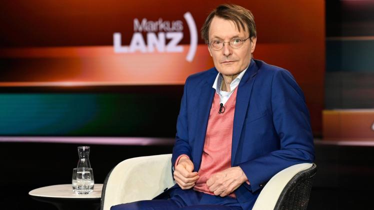 Karl Lauterbach (Politiker) 05/21 her Karl Lauterbach am 13. Mai 2021 in Markus Lanz , ZDF TV Fernsehen Talkshow Talk S