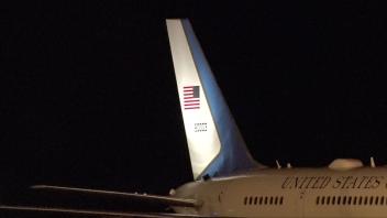 Hoher Besuch am Grevener Airport: Der US-Regierungsjet – eine Boeing 757 – ist am Mittwochabend gegen 21.15 Uhr am FMO gelandet.