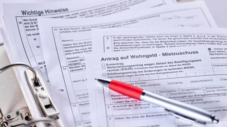 Antrag auf Wohngeld Deutschland am 23.09.2022 *** Application for housing benefit Germany on 23 09 2022
