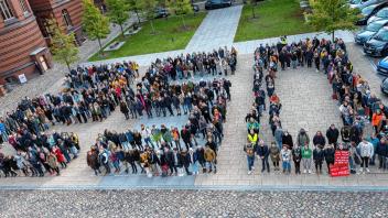 Demo von Studenten in Greifswald - Hochschulfinanzen