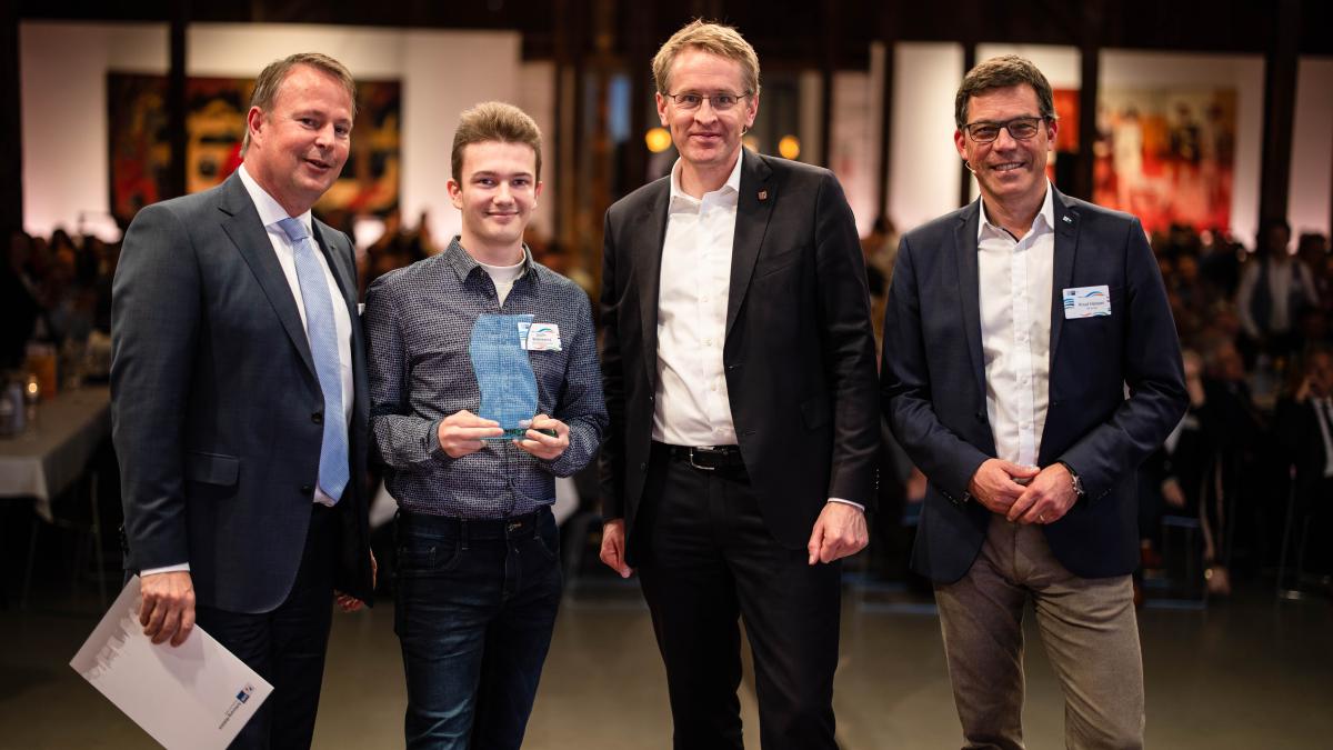 Justin Wolniewicz auf Umwegen zum landesbesten Azubi SHZ
