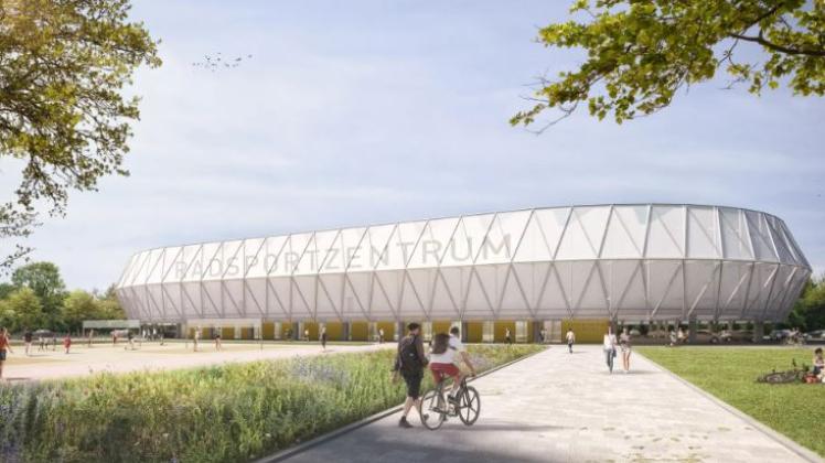 So stellen sich die Planer das künftige Radsportzentrum am Lambrechtsgrund vor.