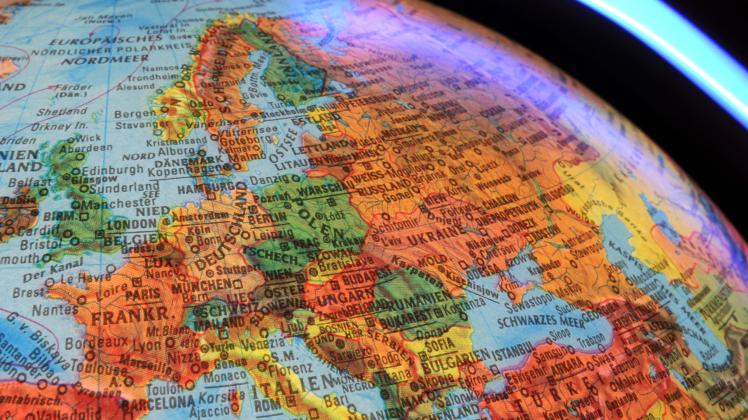 Weltkarte - Globus - Europa