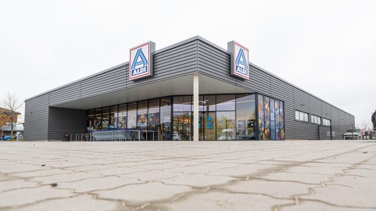 Nach rund fünf Monaten Bauzeit AldiNeubau in Handewitt