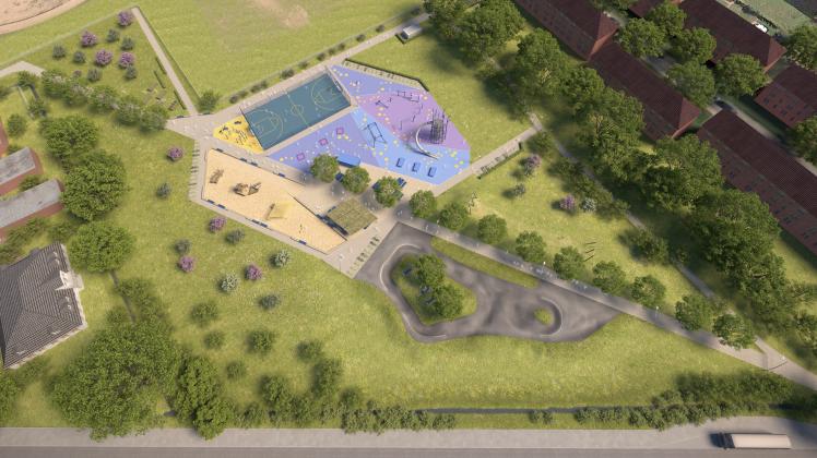 Bau bis 2024: Neuer Sportplatz auf dem Grandplatz in Glückstadt
