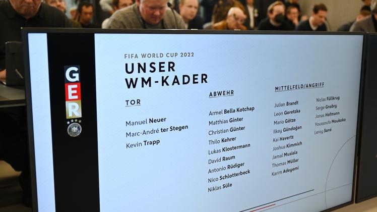 Bundestrainer Hansi Flick gibt den Kader für die WM bekannt