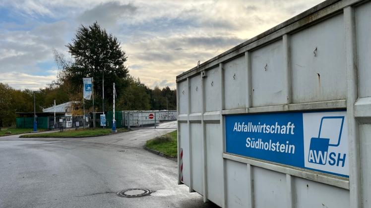 Der AWSH Recyclinghof in Trittau. 