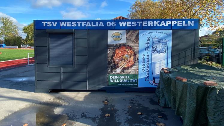 Auch Westfalia 06 hat einen Container, der als Grillstation genutzt wird. Die Baugenehmigung wurde schon 2021 erteilt. 