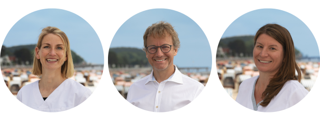 Hanna Gosch, Dr. Andreas Köneke und Sandra Campo bilden das Ärzte-Trio in der Eckernförder Kieferorthopädie-Praxis.