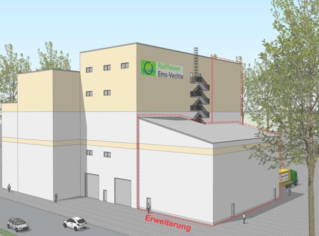 So soll die Erweiterung des Werks in Klein Berßen aussehen. So soll die Erweiterung des Werks in Klein Berßen aussehen.