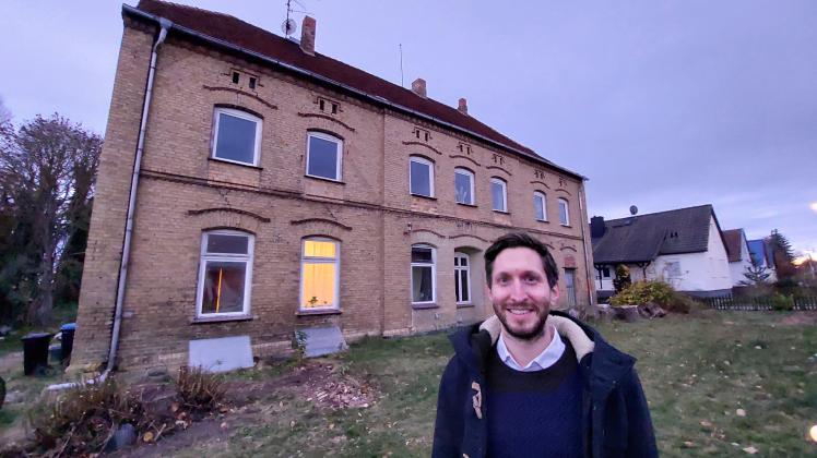 Maurice Breier möchte in zehn Jahren das Gutshaus Lüssow restaurieren.