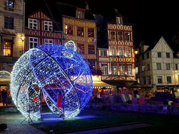 Weihnachtsstimmung in Rouen.