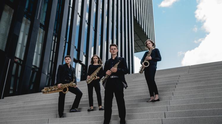 Das  Multiphonic Saxophon Quartett eröffnet die Kornühlenkonzerte 2023,