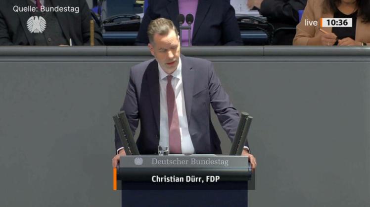 «Herr Merkel»: FDP-Mann Dürr und Heiterkeit im Bundestag