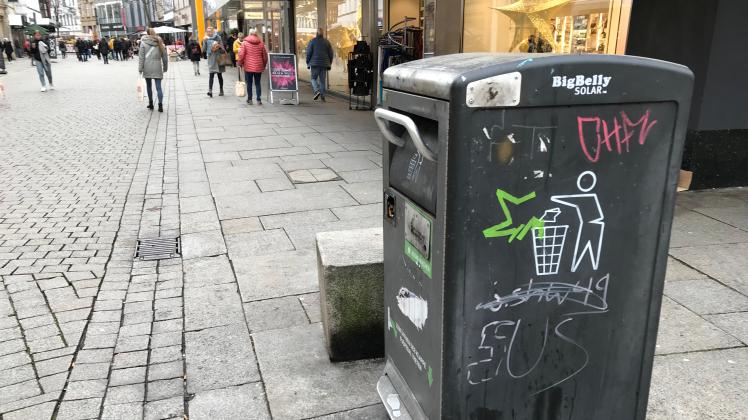 Wie lässt sich die Sauberkeit in der Innenstadt erhöhen? Der Osnabrücker Service-Betrieb (OSB) macht einen Vorschlag.