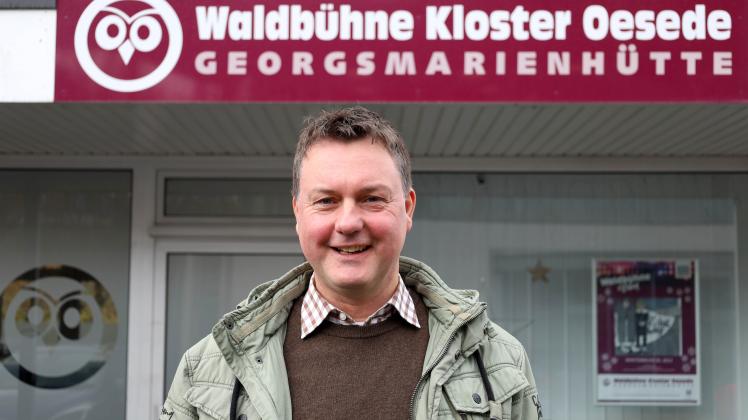 Leitet seit ein paar Jahren die Geschicke der Waldbühne Kloster Oesede in Georgsmarienhütte: Thorsten Hülsmann. Als Chef sieht er sich aber nicht, sondern als Teamplayer.