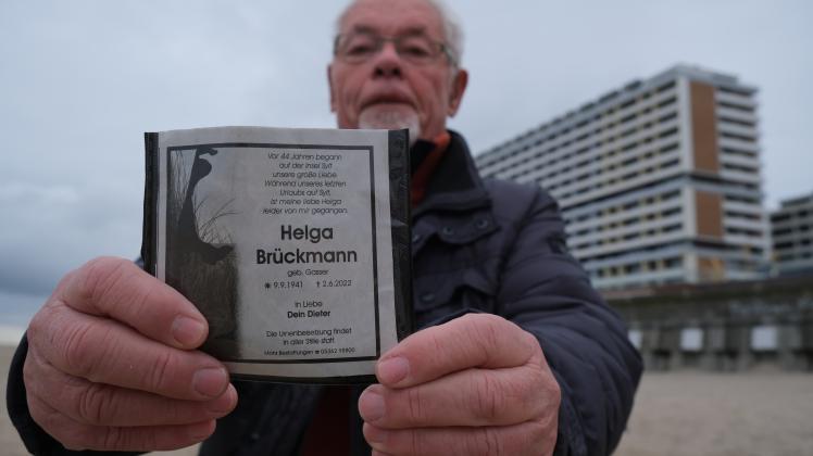 Dieter Brückmann seine Frau Helga erlitt im Mai 2022 auf Sylt im Urlaub einen Herzinfarkt
