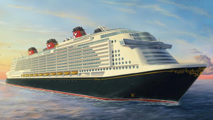 DisneyConcept Painting: So soll das von Disney Cruise Line gekaufte Schiff künftig aussehen.