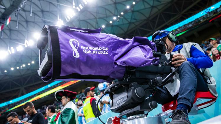 Kamera bei der Fußball-WM in Katar