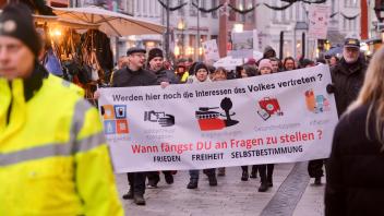 Demonstration in der Flensburger Innenstadt am 3.12.2022