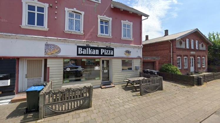 Das Restaurant Balkan Pizza in Hoyer wird von einem der Brüder betrieben, die jetzt abgeschoben werden sollen.
