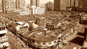 Diese Aufnahme aus dem Jahre 2014 zeigt einen Teil von Hongkou, dem ehemaligen Judenghetto in Shanghai.