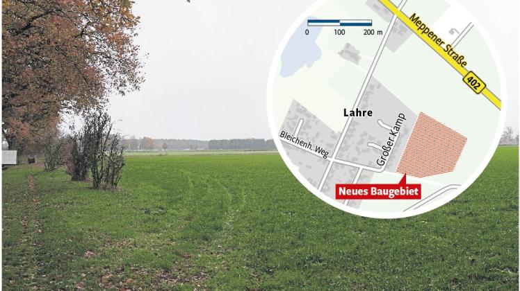 Auf dieser Fläche, die sich hinter den Wohnhäusern Großer Kamp 2 bis 8 in Lehrte befinden, sollen bald Häuser gebaut werden können.